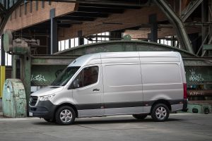 Mercedes Sprinter - silver side static