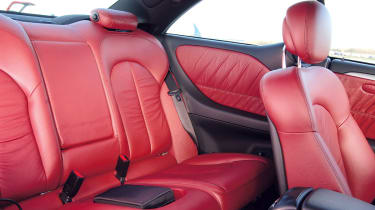 Mercedes CLK 320 CDI Sport rear seating