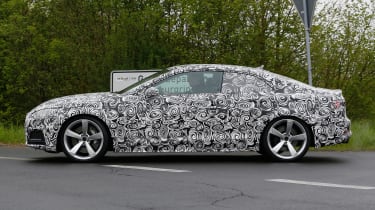 New Audi RS5 spied - full side