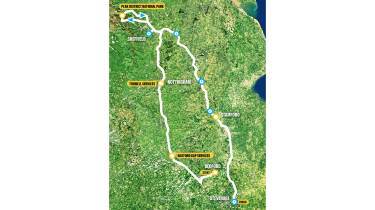 Winter range test - the route