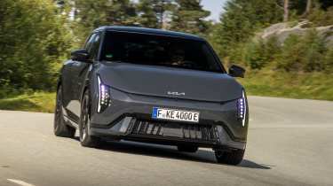 Kia EV4 GT - front cornering