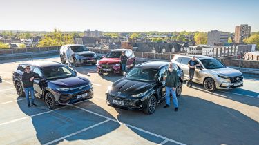Top five PHEVs head to head - header with team