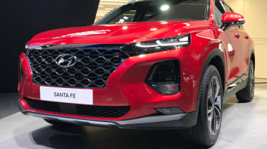 New 2018 Hyundai Santa Fe front grille