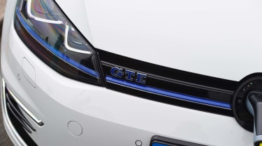 VW Golf GTE - front detail badge