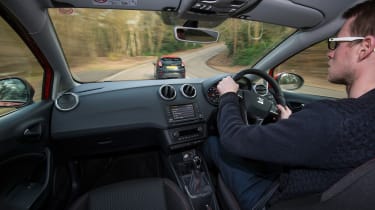 SEAT Ibiza SC FR vs Ford Fiesta Zetec S Black Edition - Sean driving