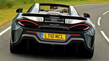 McLaren 600LT Spider - rear tracking