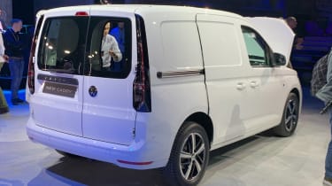 VW Caddy - white rear reveal