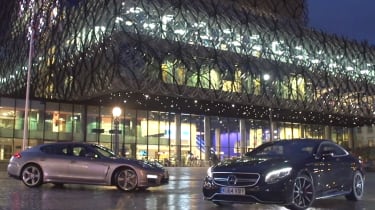 Mercedes S63 vs Porsche Panamera Turbo S video