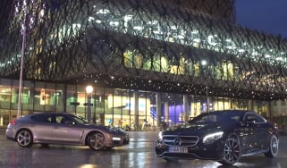 Mercedes S63 vs Porsche Panamera Turbo S video