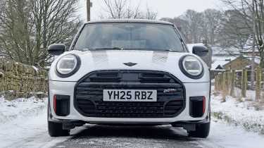 MINI John Cooper Works - front end in snow