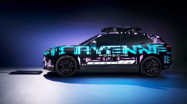 Porsche Cayenne EV wireless charging - side