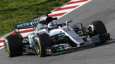 Formula 1 2017 - Mercedes front cornering 2