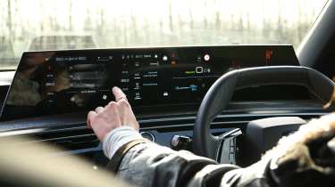 Peugeot E-3008 infotainment system undergoing testing