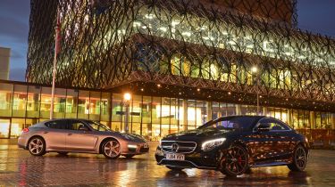 Mercedes S 63 AMG Coupe vs Porsche Panamera Turbo S