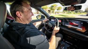 Thomas Geiger driving the Audi RS 5 Avant