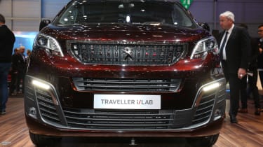 Peugeot Traveller i-Lab Concept - Geneva Stand Front Detail