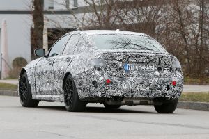  BMW M3 spy shot rear quarter