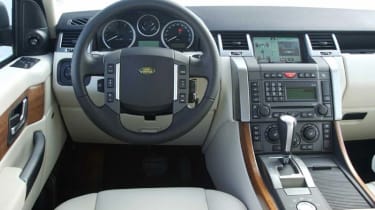 Range Rover Sport TDV8 inside view
