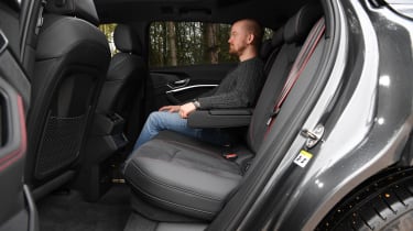 Audi Q8 e-tron - rear seats, featuring Alex Ingram