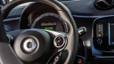 Smart ForTwo EV - interior detail