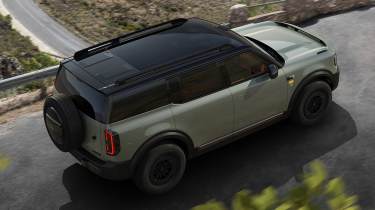 Electric Ford Bronco - rear overhead