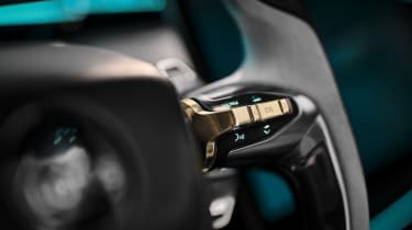Lotus Eletre - studio steering wheel detail