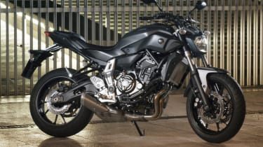 Yamaha MT-07 review - parked static
