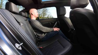 BMW i5 - rear seats with Chief reviewer, Alex Ingram