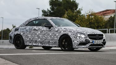 Mercedes C63 AMG Cabrio front side