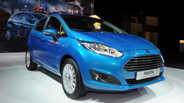 Facelifted Ford Fiesta front