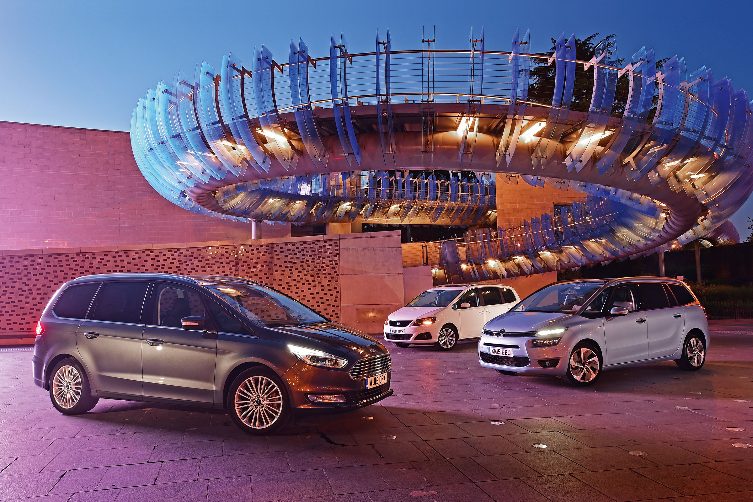 Ford Galaxy vs Citroen Grand C4 Picasso & SEAT Alhambra Auto Express