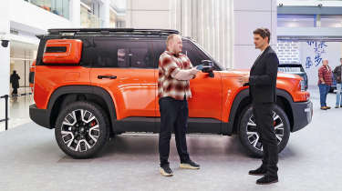 Flavien Dachet Head of Geely’s design studio next to SUV