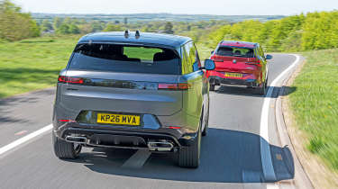 Range Rover and BMW - rear tracking