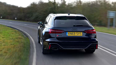 Audi RS6 2020 review - rear cornering