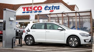 Tesco electric car charging point